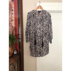 H&M swim cover-up tiger strip print